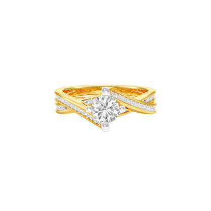 Heart's Champion Diamond Engagement Ring 18 KT / Yellow Gold / 22