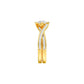 Heart's Champion Diamond Engagement Ring 18 KT / Yellow Gold / 22