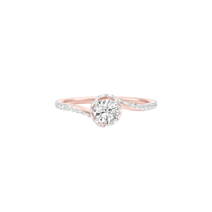 Struck by Love Diamond Engagement Ring 18 KT / Rose Gold / 22