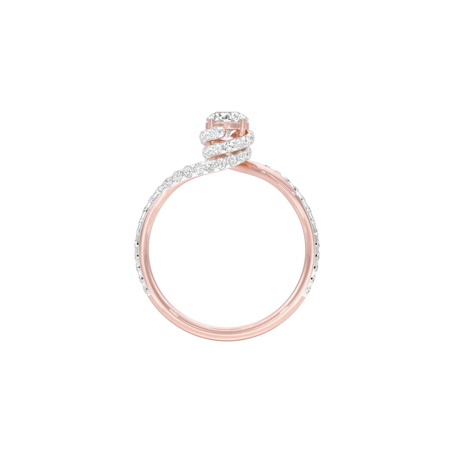 Struck by Love Diamond Engagement Ring 18 KT / Rose Gold / 22