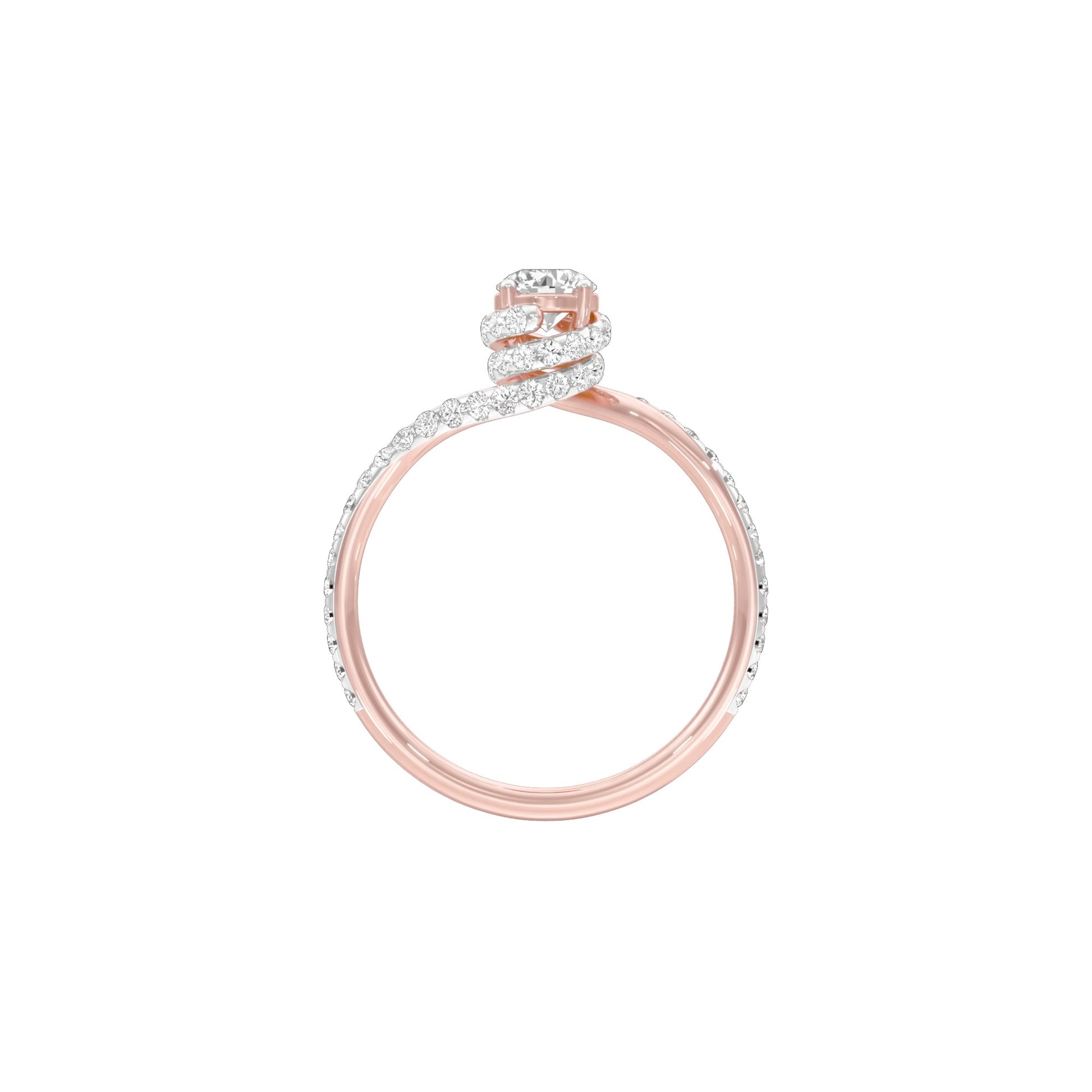 Struck by Love Diamond Engagement Ring 18 KT / Rose Gold / 22
