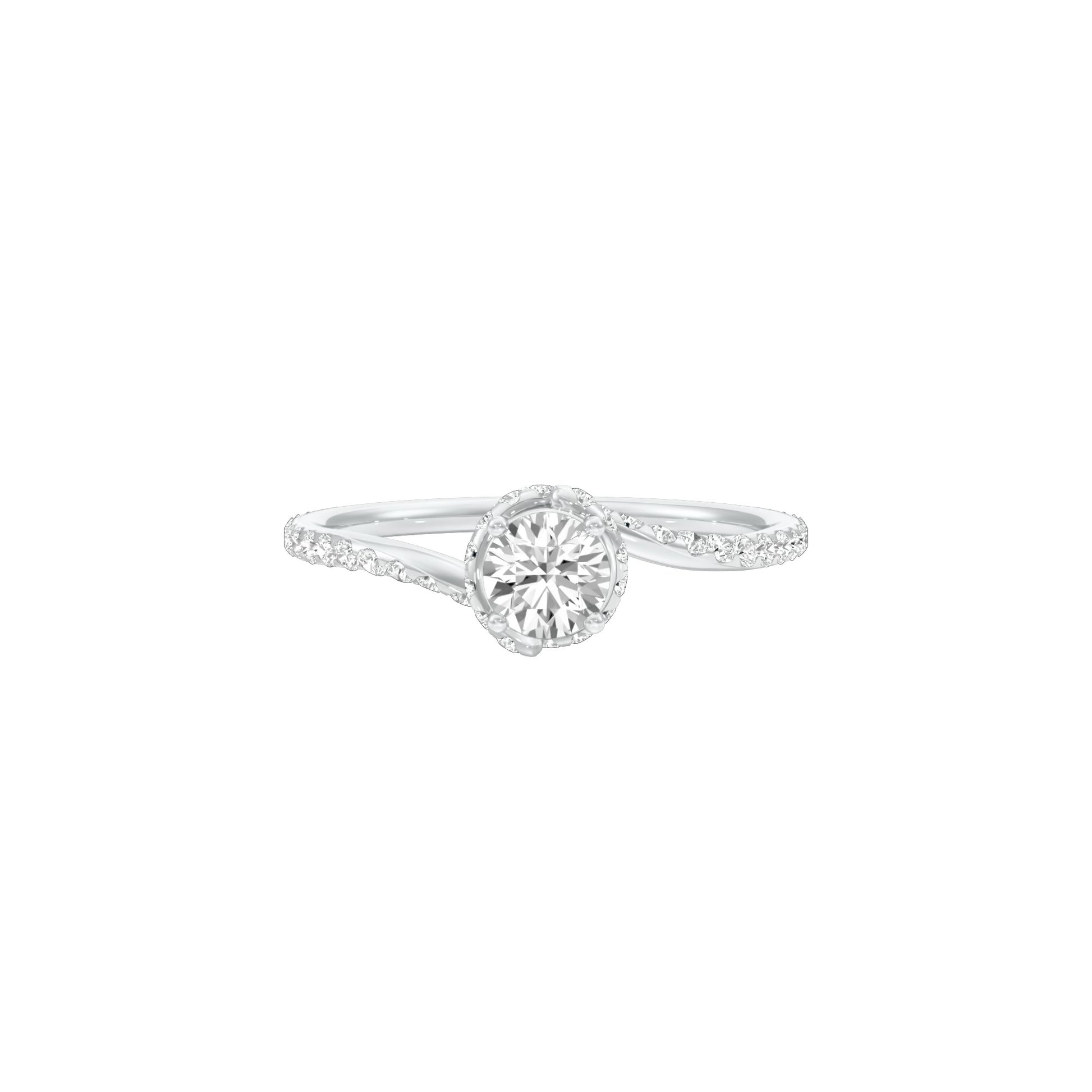 Struck by Love Diamond Engagement Ring 18 KT / White Gold / 22