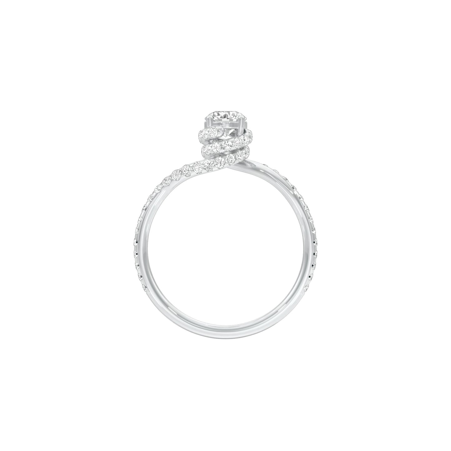 Struck by Love Diamond Engagement Ring 18 KT / White Gold / 22