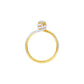 Struck by Love Diamond Engagement Ring 18 KT / Yellow Gold / 22