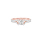Love's Reflection Diamond Engagement Ring 18 KT / Rose Gold / 22