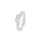 Love's Reflection Diamond Engagement Ring 18 KT / White Gold / 22