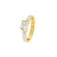 Love's Reflection Diamond Engagement Ring 18 KT / Yellow Gold / 22
