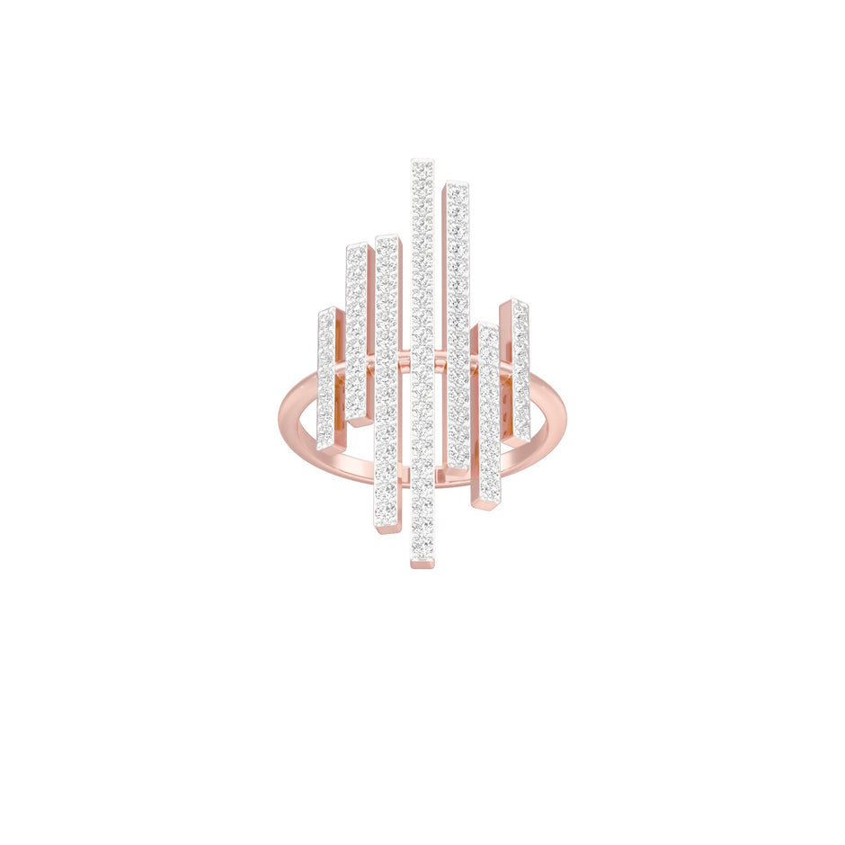 All Day Glow Diamond Ring 18 KT / Rose Gold / 22