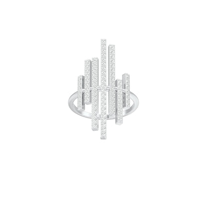 All Day Glow Diamond Ring 18 KT / White Gold / 22
