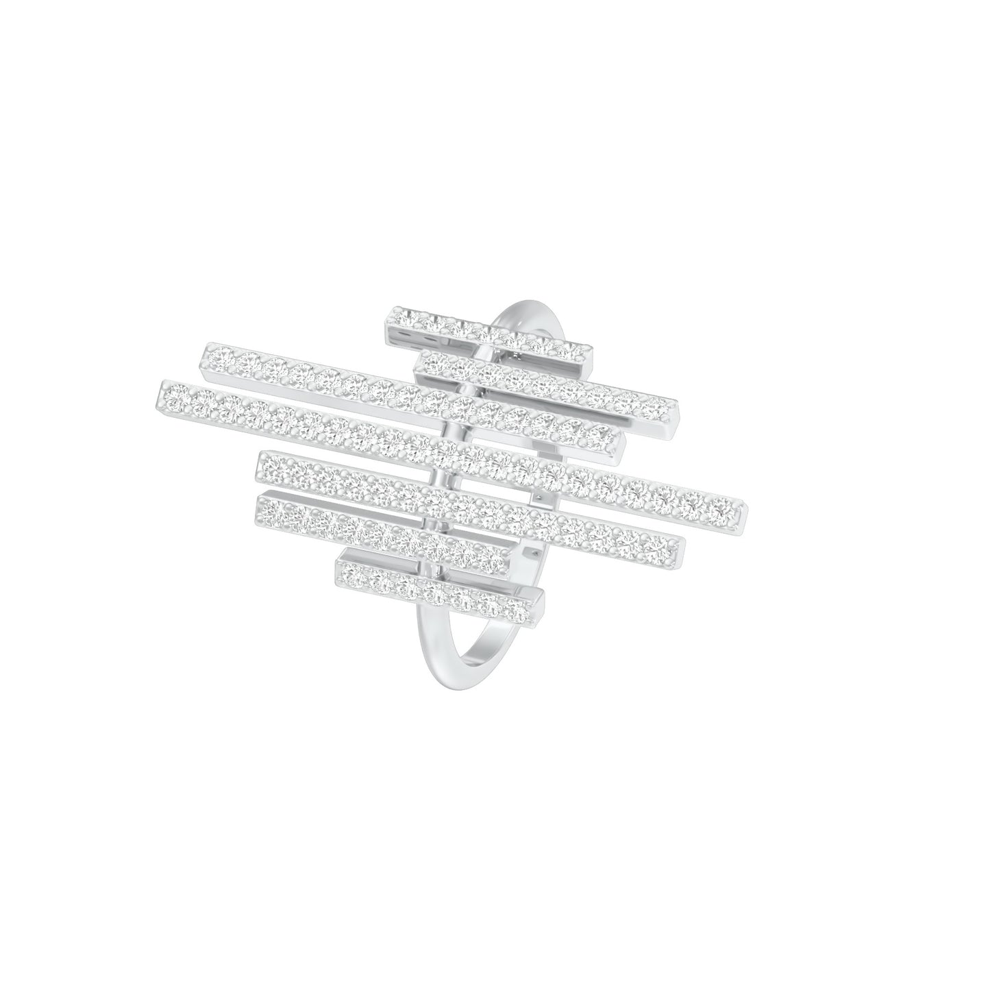 All Day Glow Diamond Ring 18 KT / White Gold / 22