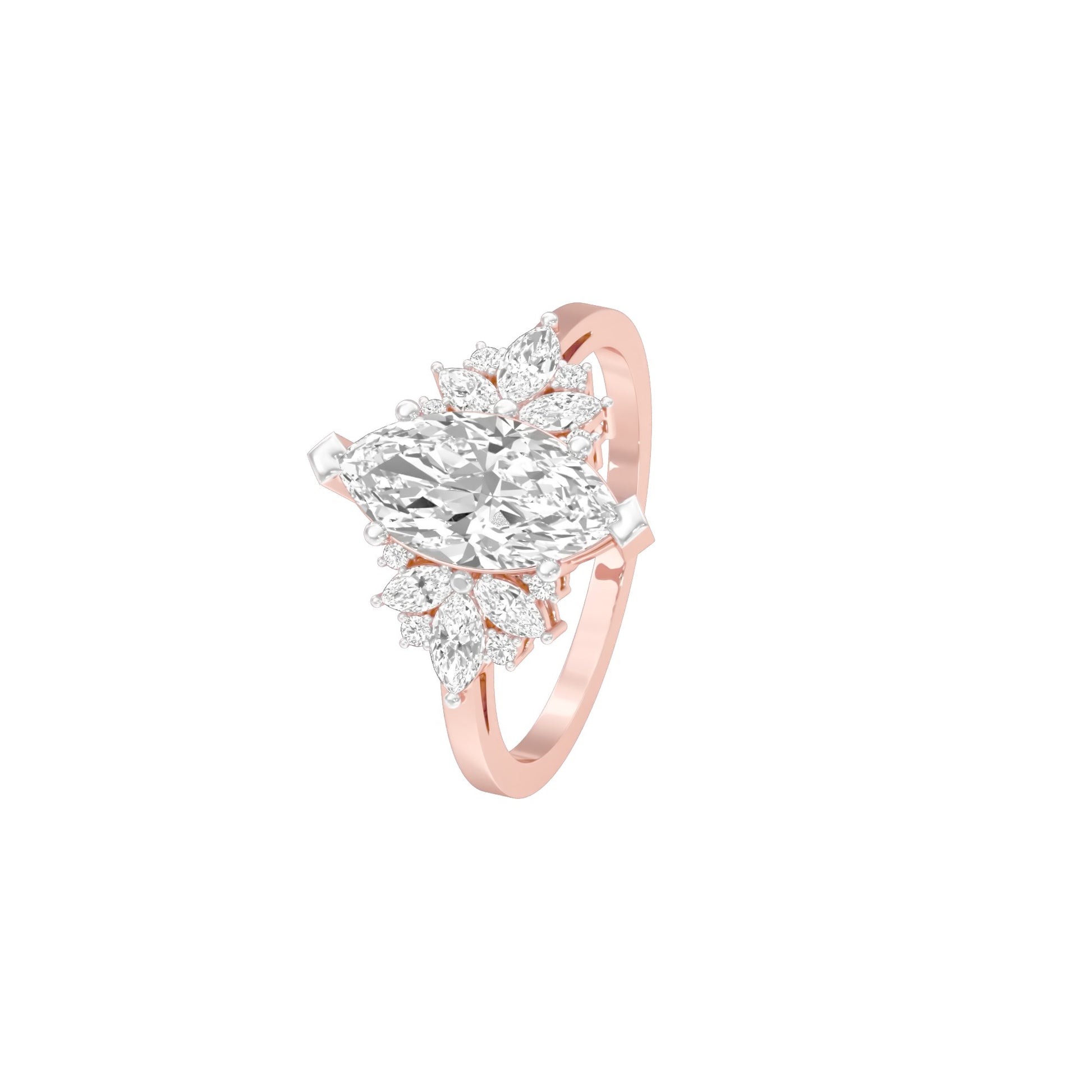 One for Me Diamond Engagement Ring 18 KT / Rose Gold / 22