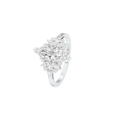 One for Me Diamond Engagement Ring 18 KT / White Gold / 22