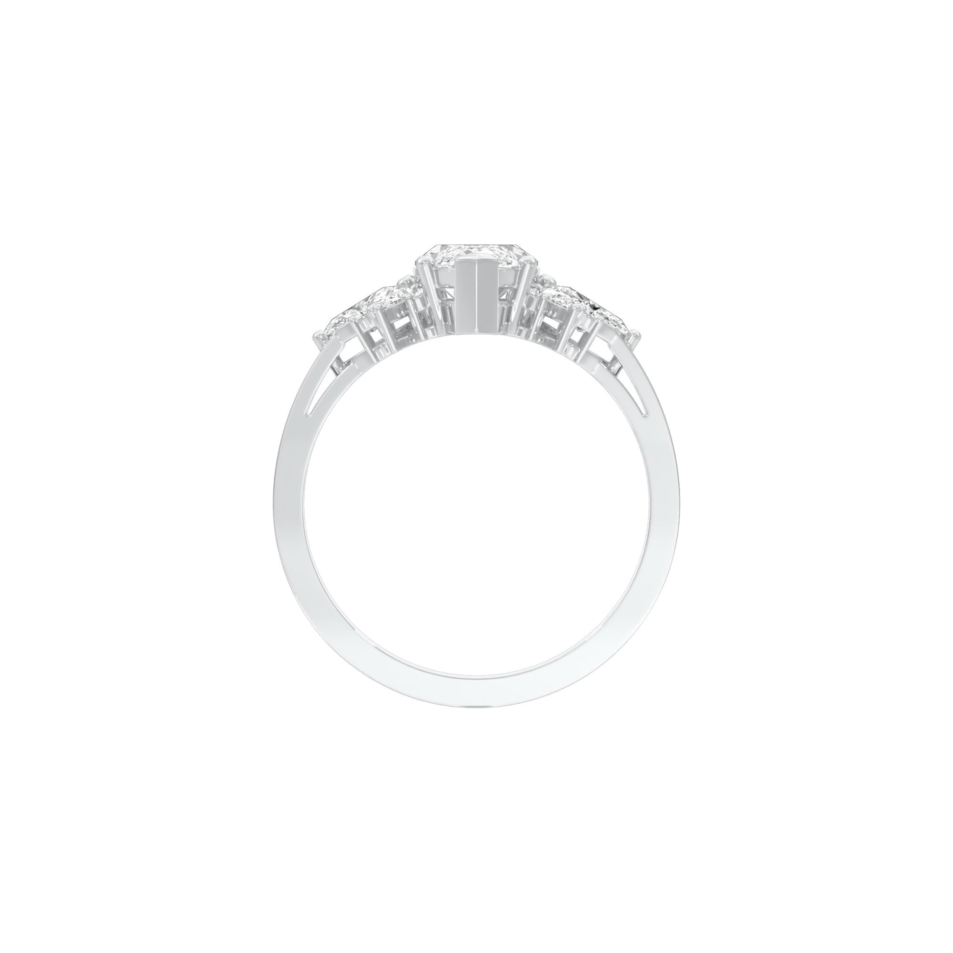 One for Me Diamond Engagement Ring 18 KT / White Gold / 22