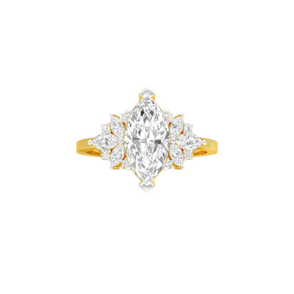One for Me Diamond Engagement Ring 18 KT / Yellow Gold / 22