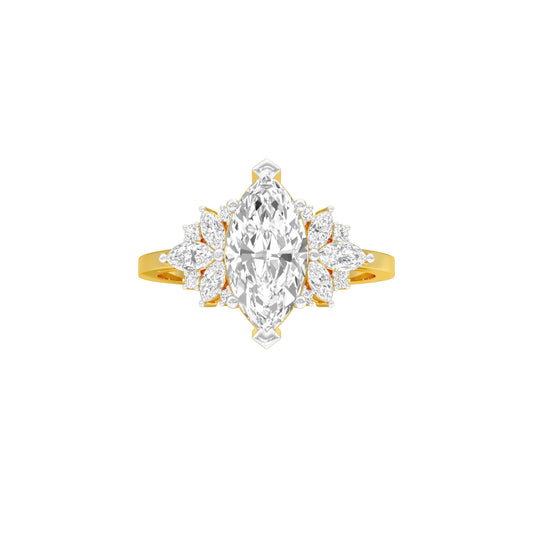 One for Me Diamond Engagement Ring 18 KT / Yellow Gold / 22