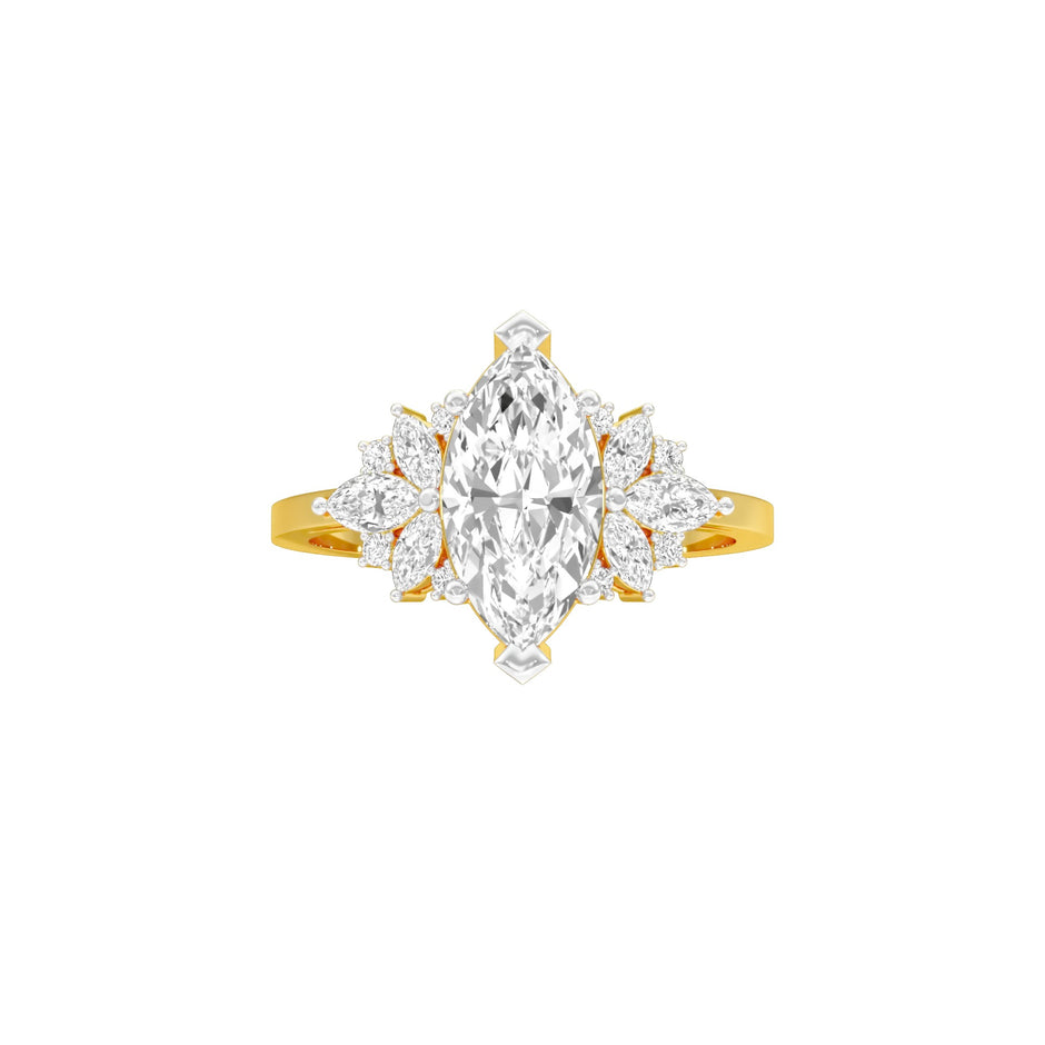 One for Me Diamond Engagement Ring 18 KT / Yellow Gold / 22