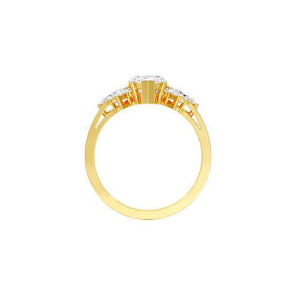 One for Me Diamond Engagement Ring 18 KT / Yellow Gold / 22