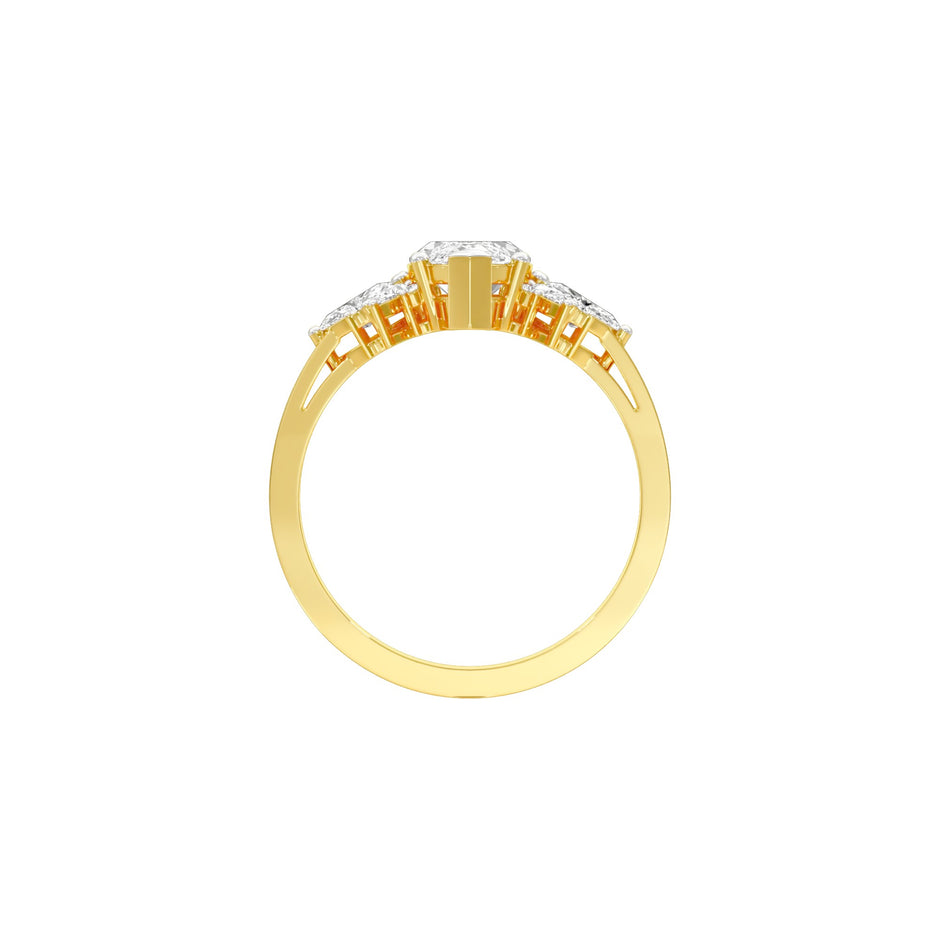 One for Me Diamond Engagement Ring 18 KT / Yellow Gold / 22
