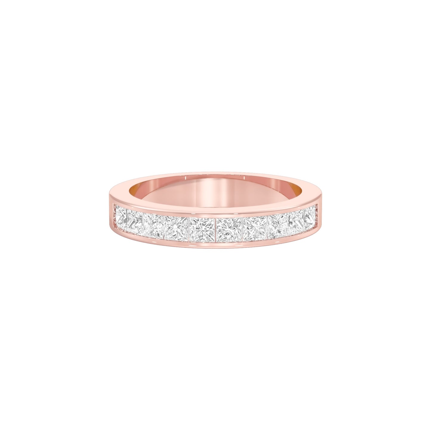 Love in Shape Diamond Band Ring 18 KT / Rose Gold / 22
