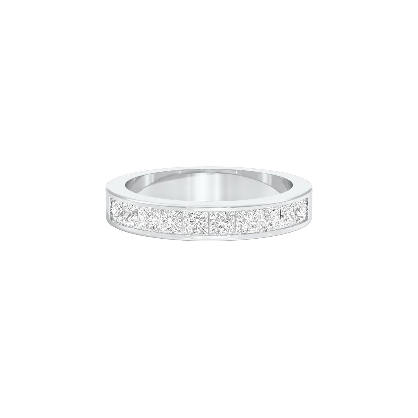 Love in Shape Diamond Band Ring 18 KT / White Gold / 22