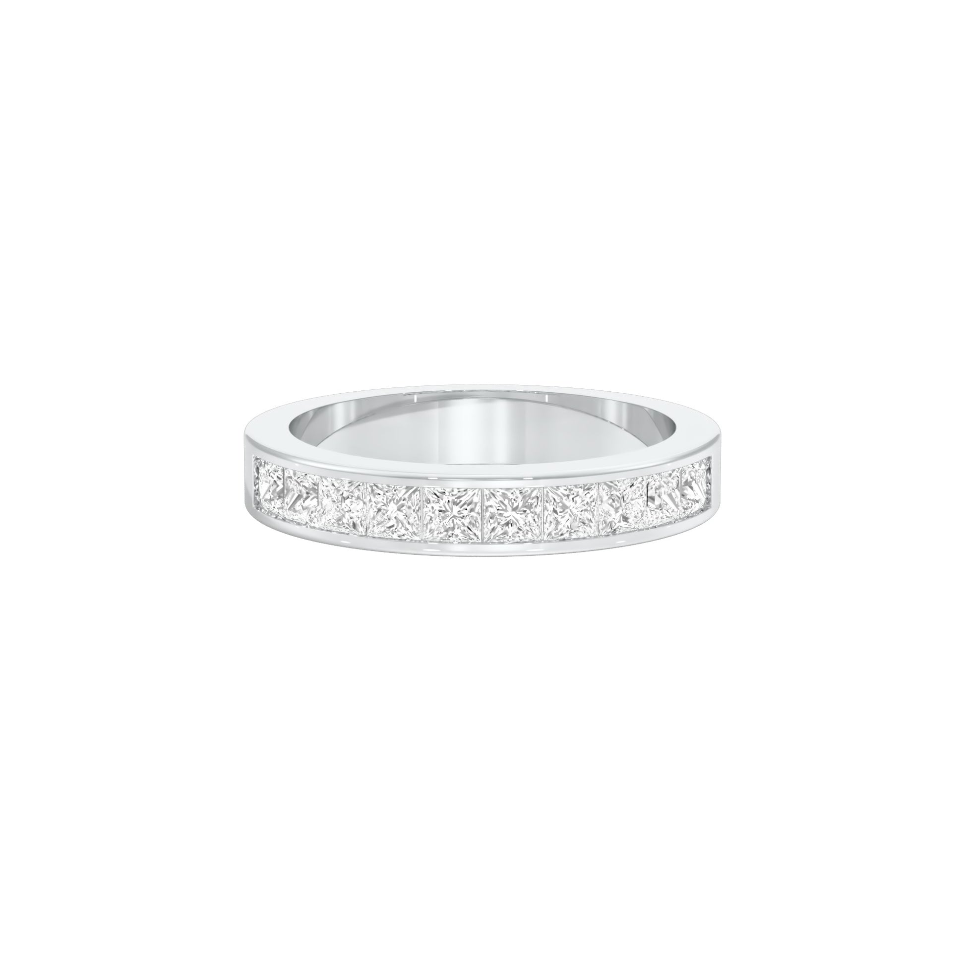 Love in Shape Diamond Band Ring 18 KT / White Gold / 22