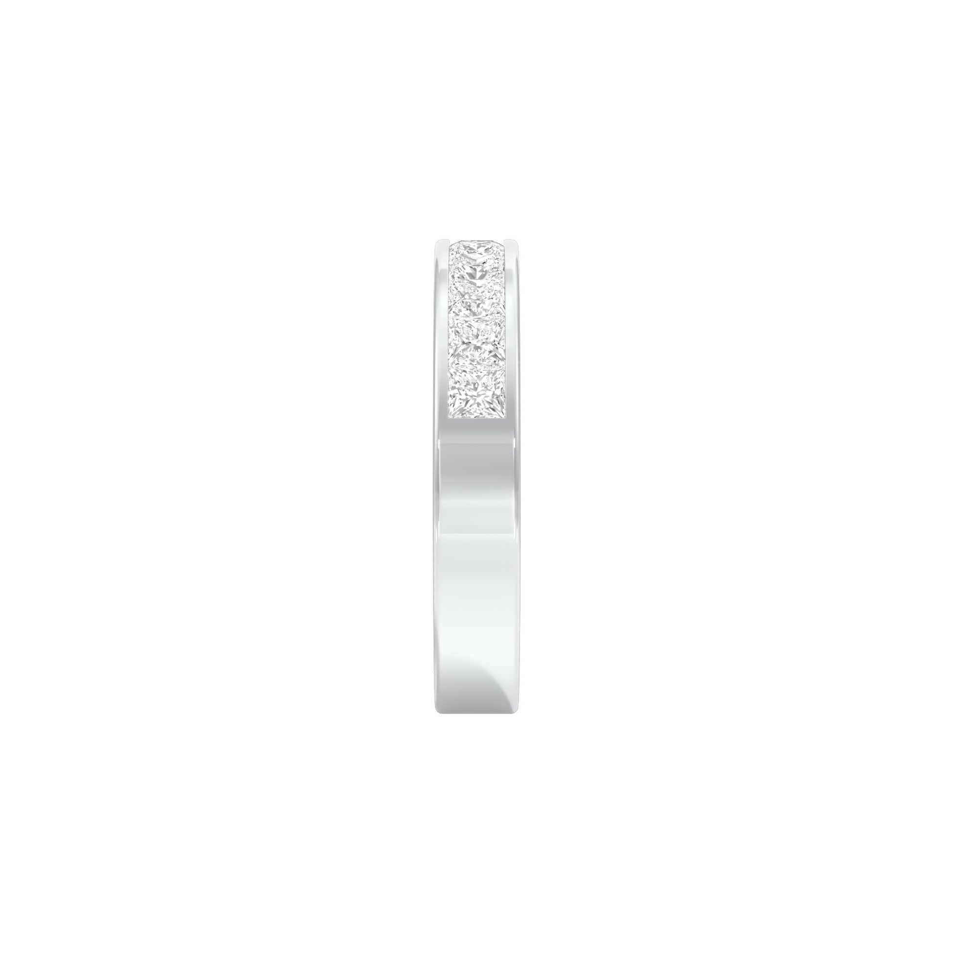 Love in Shape Diamond Band Ring 18 KT / White Gold / 22