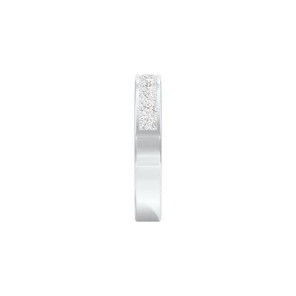Love in Shape Diamond Band Ring 18 KT / White Gold / 22