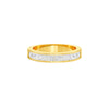 Love in Shape Diamond Band Ring 18 KT / Yellow Gold / 22