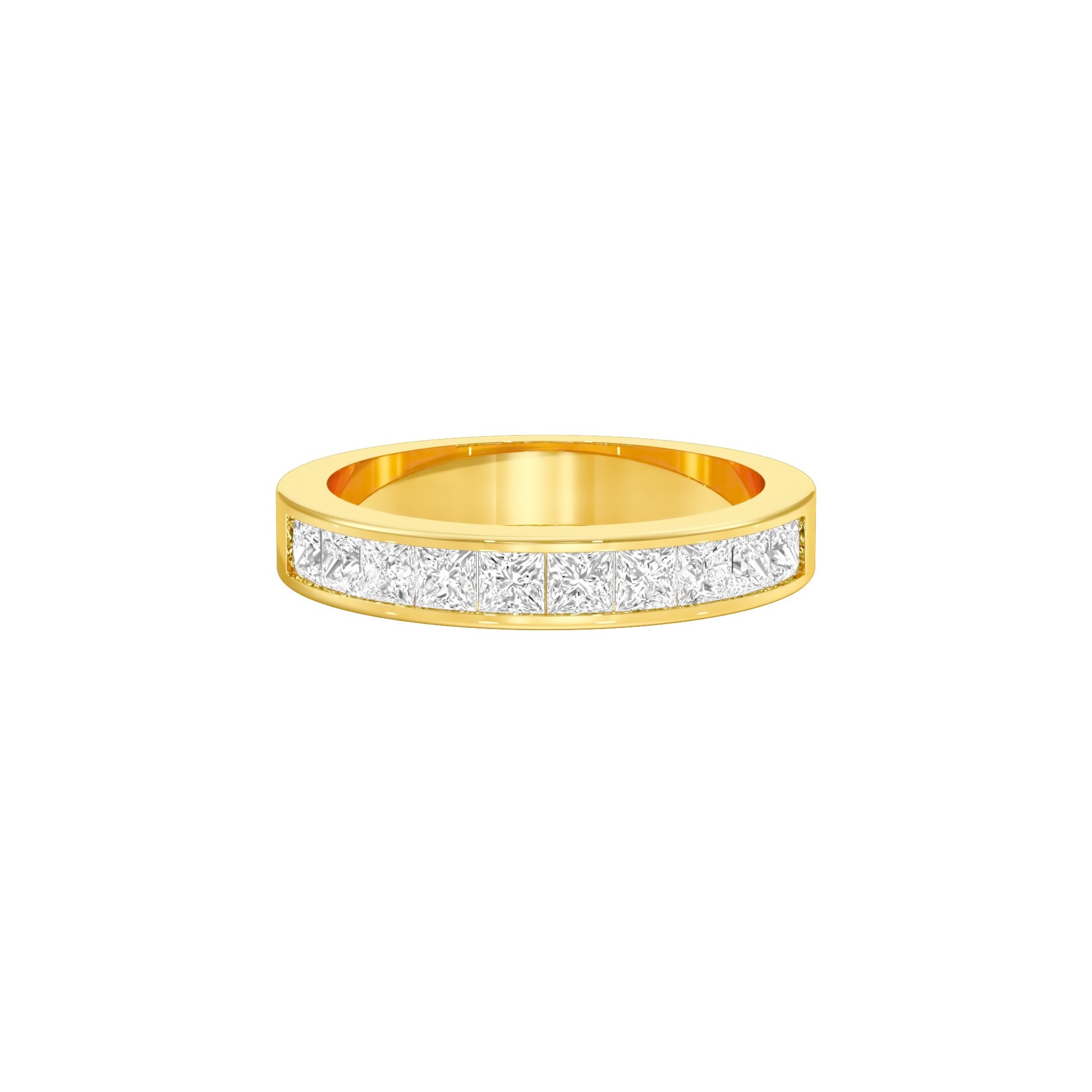 Love in Shape Diamond Band Ring 18 KT / Yellow Gold / 22