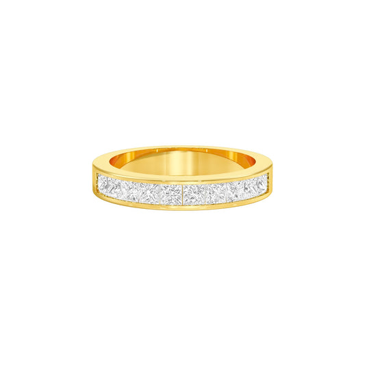 Love in Shape Diamond Band Ring 18 KT / Yellow Gold / 22