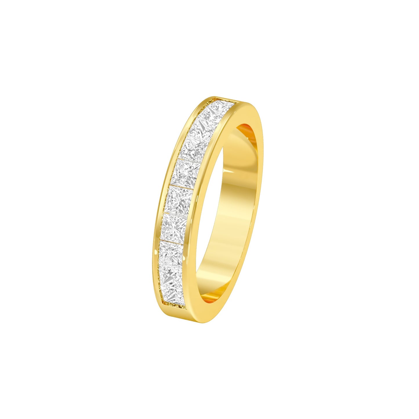 Love in Shape Diamond Band Ring 18 KT / Yellow Gold / 22