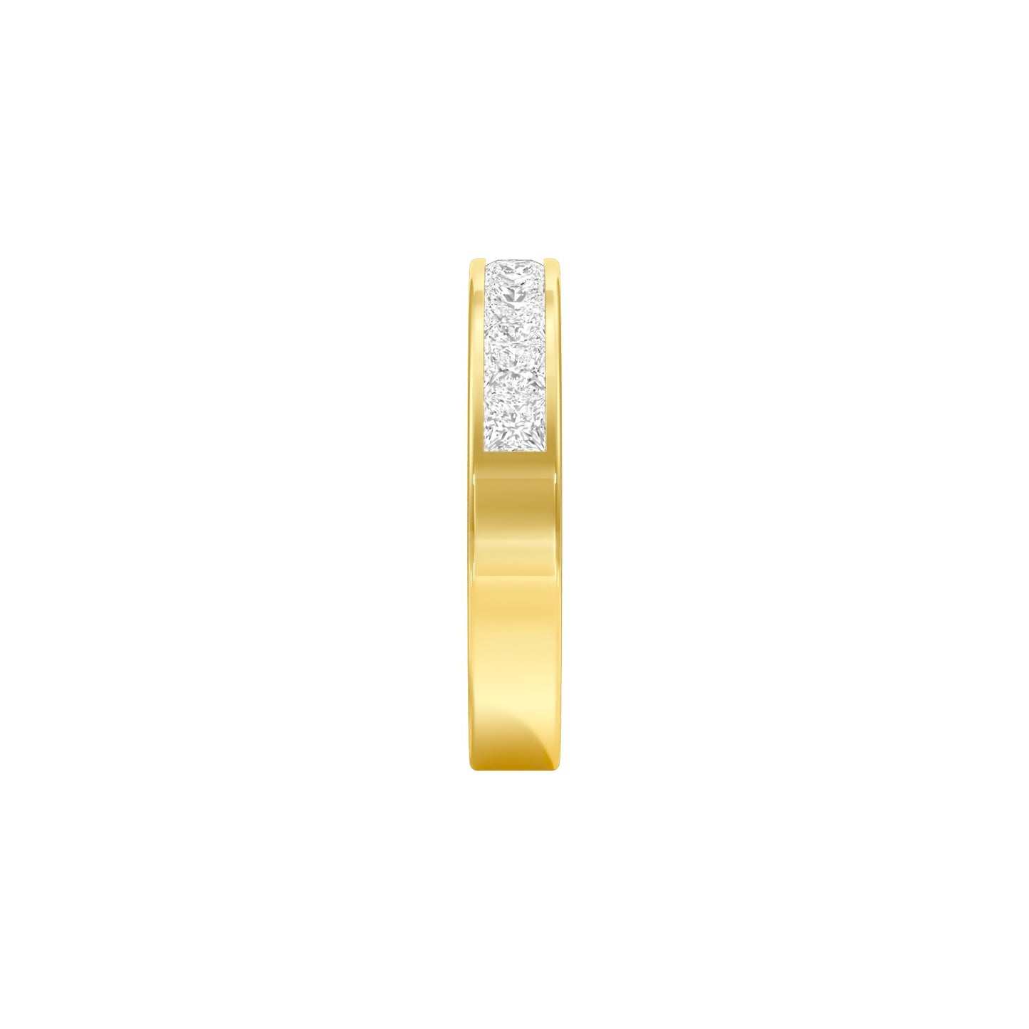 Love in Shape Diamond Band Ring 18 KT / Yellow Gold / 22