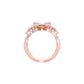 Moonlight Sparkle Diamond Cockatail Ring 18 KT / Rose Gold / 22