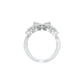 Moonlight Sparkle Diamond Cockatail Ring 18 KT / White Gold / 22