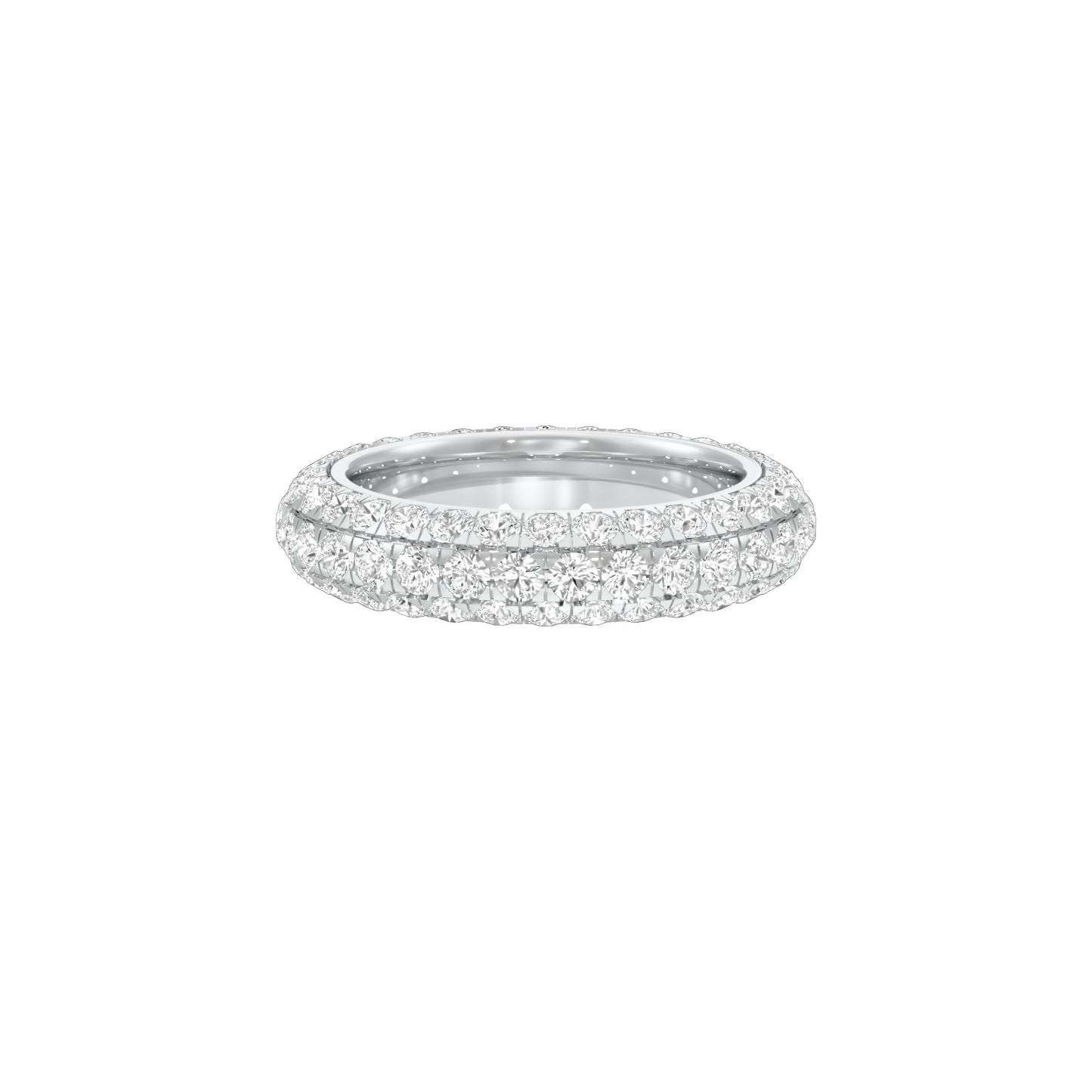 Vera Diamond Band Ring 18 KT / White Gold / 22