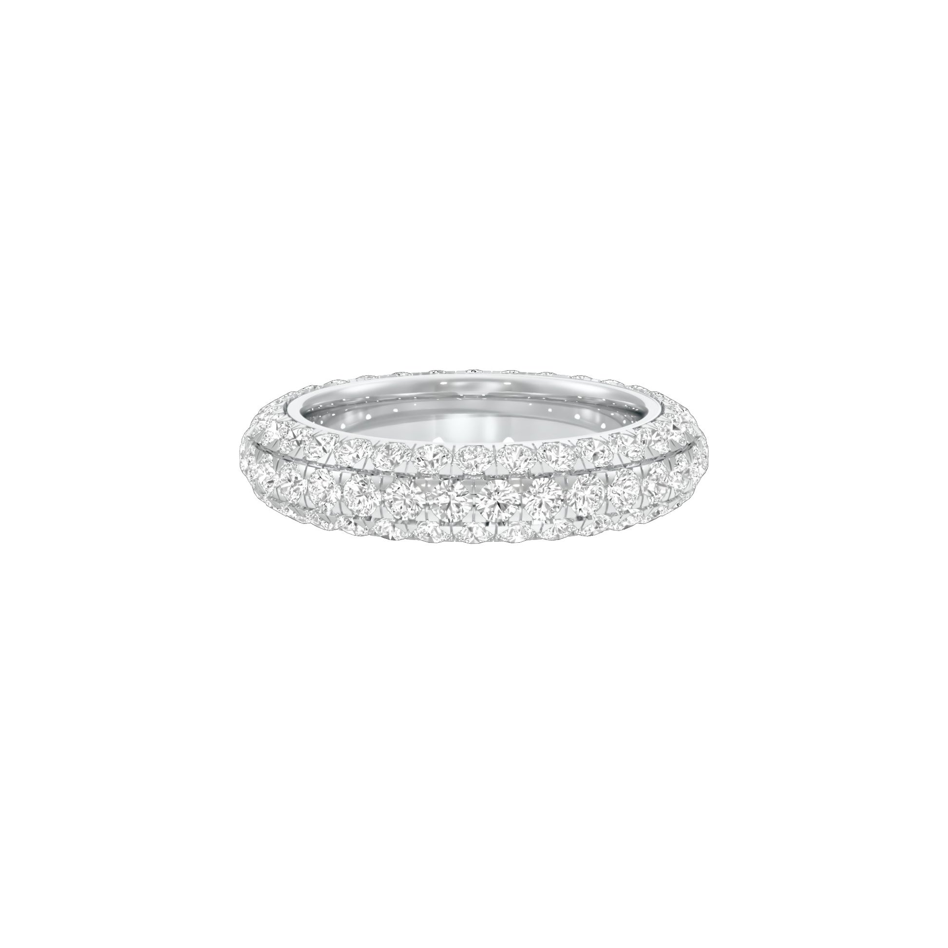 Vera Diamond Band Ring 18 KT / White Gold / 22