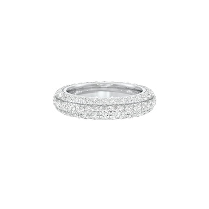 Vera Diamond Band Ring 18 KT / White Gold / 22