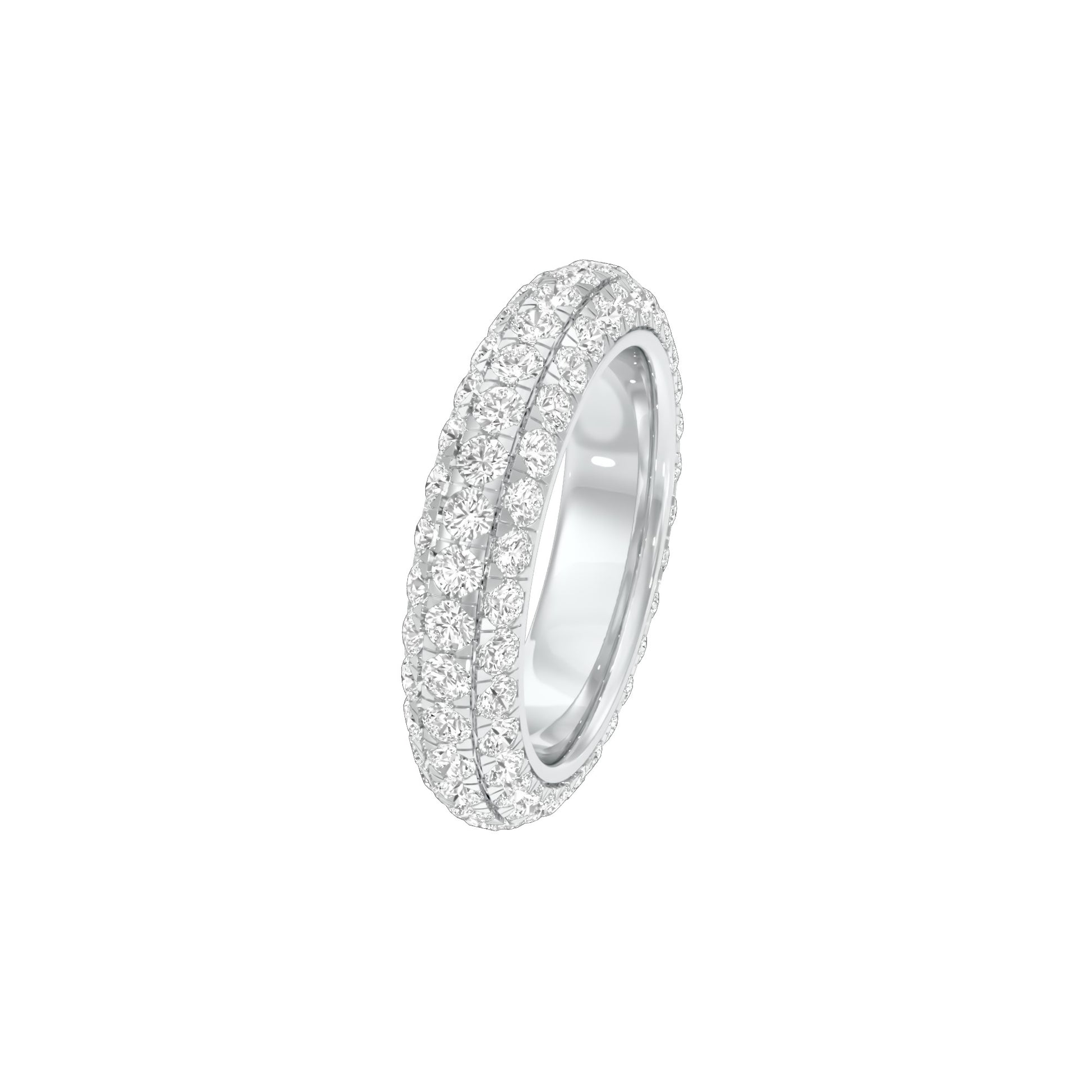 Vera Diamond Band Ring 18 KT / White Gold / 22