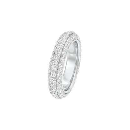 Vera Diamond Band Ring 18 KT / White Gold / 22