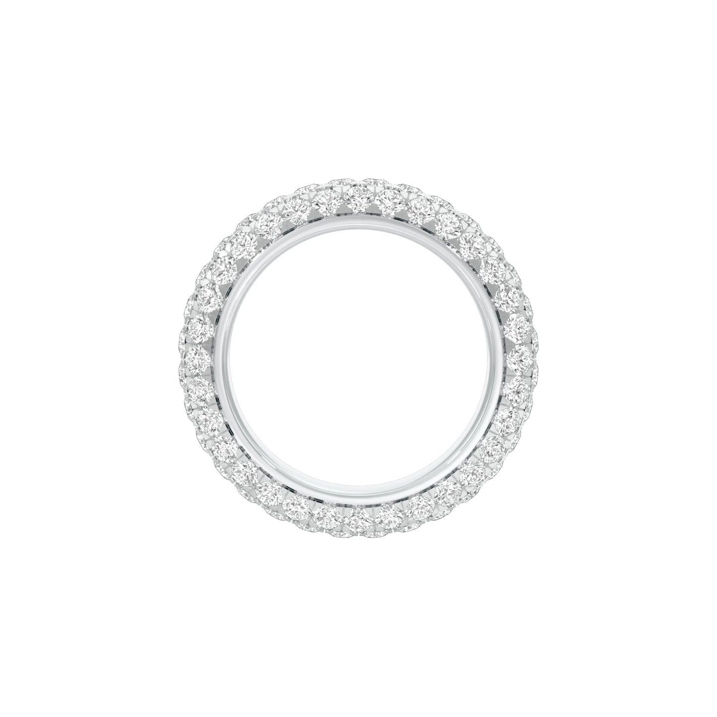 Vera Diamond Band Ring 18 KT / White Gold / 22