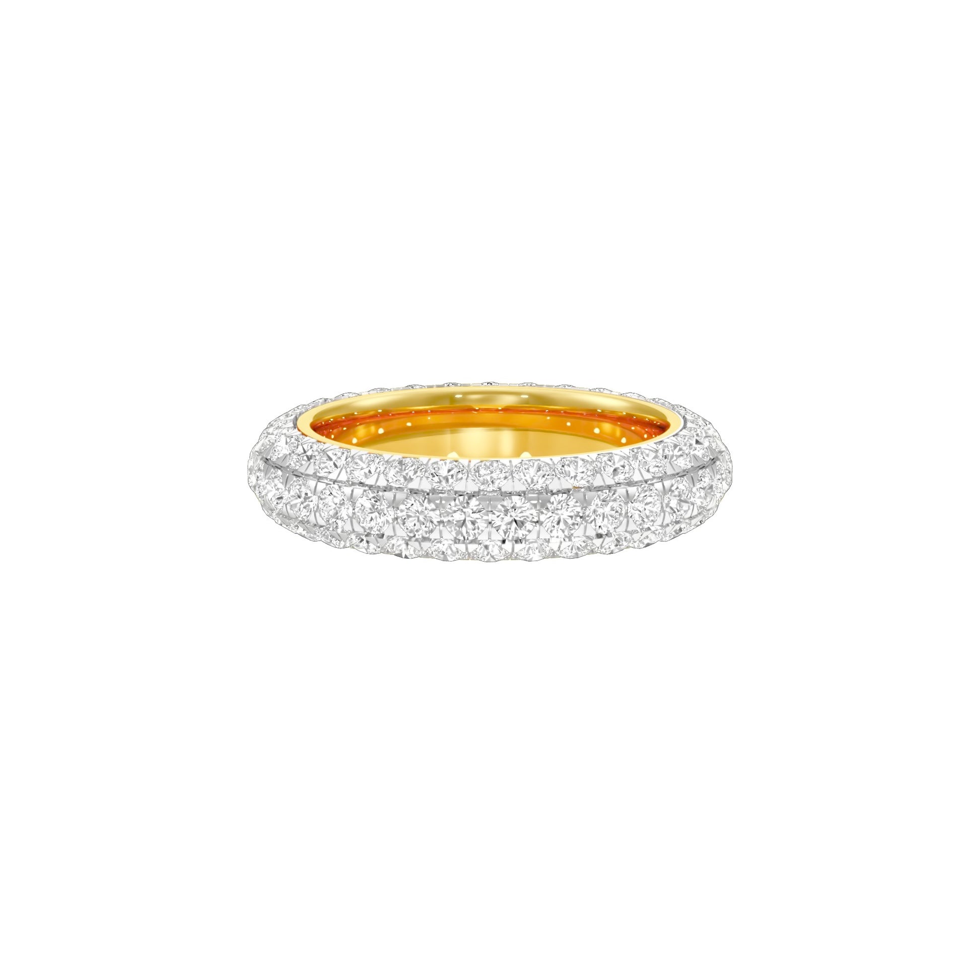 Vera Diamond Band Ring 18 KT / Yellow Gold / 22
