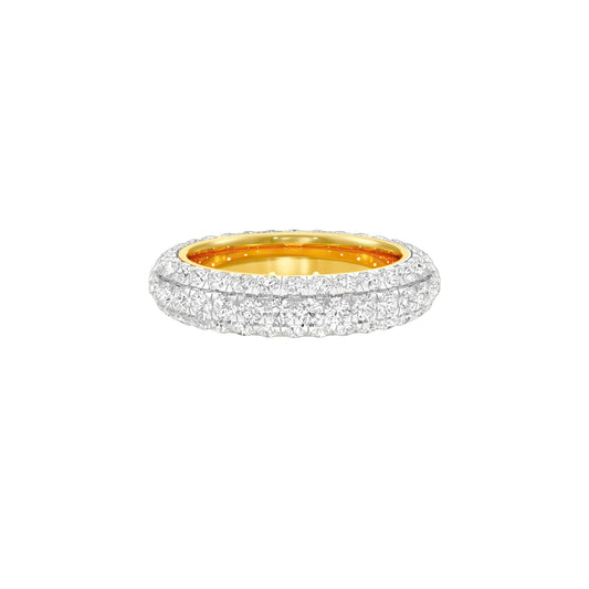 Vera Diamond Band Ring 18 KT / Yellow Gold / 22