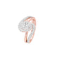Twist of Fate Diamond Engagement Ring 18 KT / Rose Gold / 22