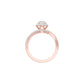 Twist of Fate Diamond Engagement Ring 18 KT / Rose Gold / 22