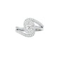 Twist of Fate Diamond Engagement Ring 18 KT / White Gold / 22