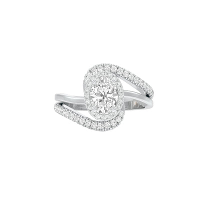 Twist of Fate Diamond Engagement Ring 18 KT / White Gold / 22