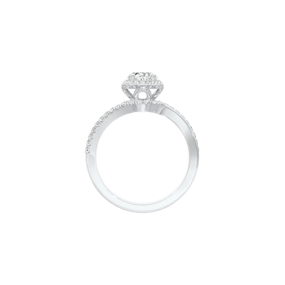 Twist of Fate Diamond Engagement Ring 18 KT / White Gold / 22