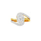 Twist of Fate Diamond Engagement Ring 18 KT / Yellow Gold / 22