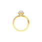 Twist of Fate Diamond Engagement Ring 18 KT / Yellow Gold / 22