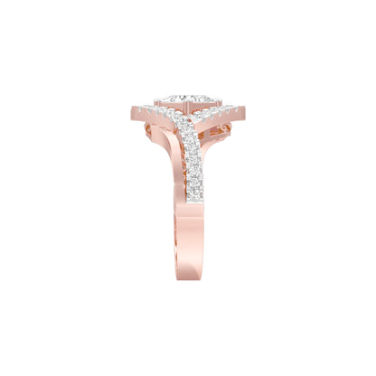Rising Together Diamond Engagement Ring 18 KT / Rose Gold / 22